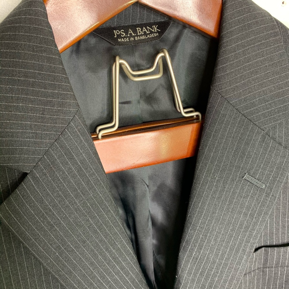 Joseph A. Bank 38R Pinstripe Blazer Suit Jacket - Picture 4 of 6